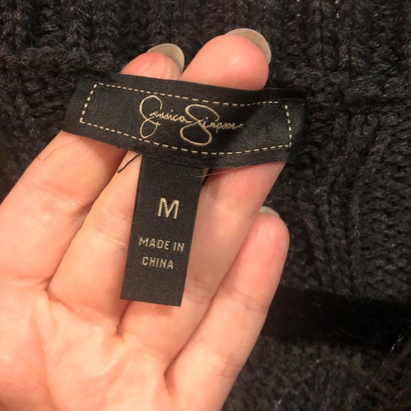 Jessica Simpson Grey Shag Faux Fur Vest - Picture 3 of 4